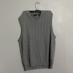 Men IZOD Fashion V-Neck Knitted Sleeveless Sweater Vest Casual Top
